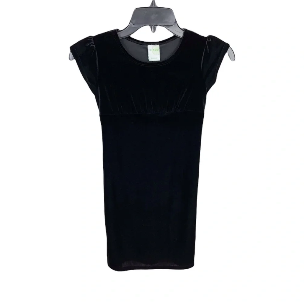 CIRCO Girls Black Velvet Dress